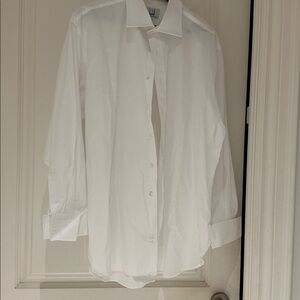 Dunhill Men's Classic White Dress Shirt